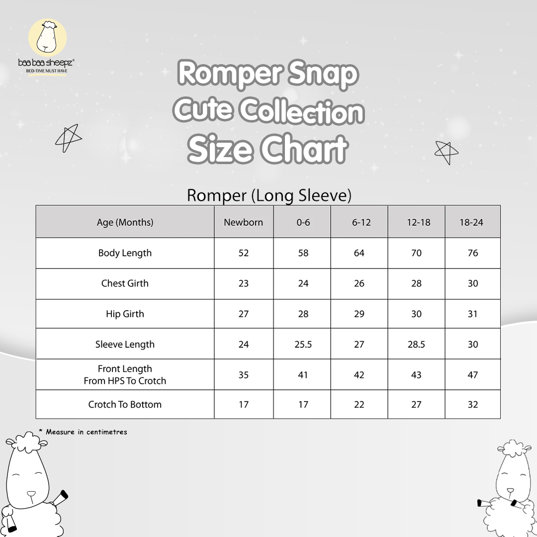 Romper Cute Big Star & Sheepz White