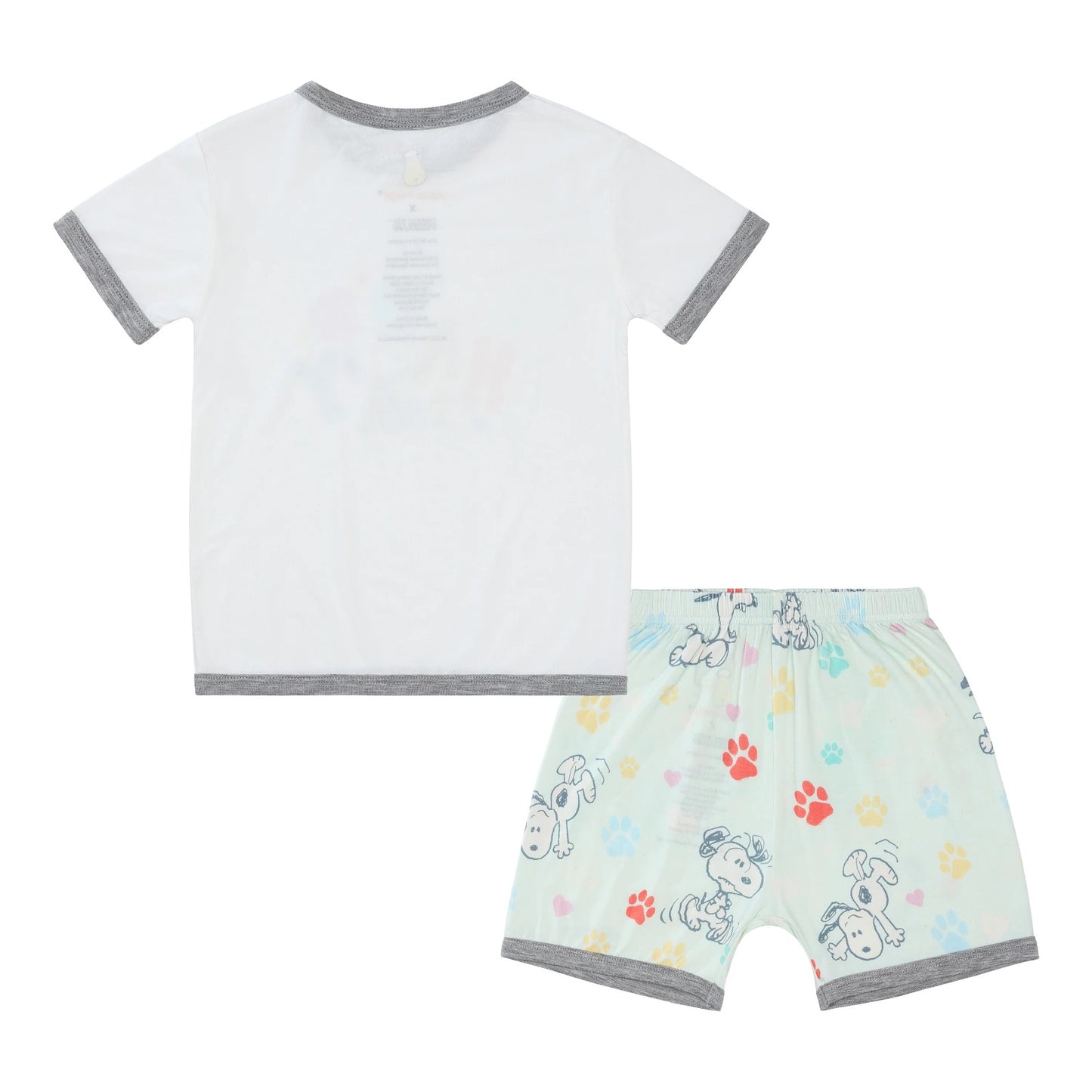 BBS X Snoopy Dreamy Paws Short Sleeve Shirt S06 White + Shorts S01 Green
