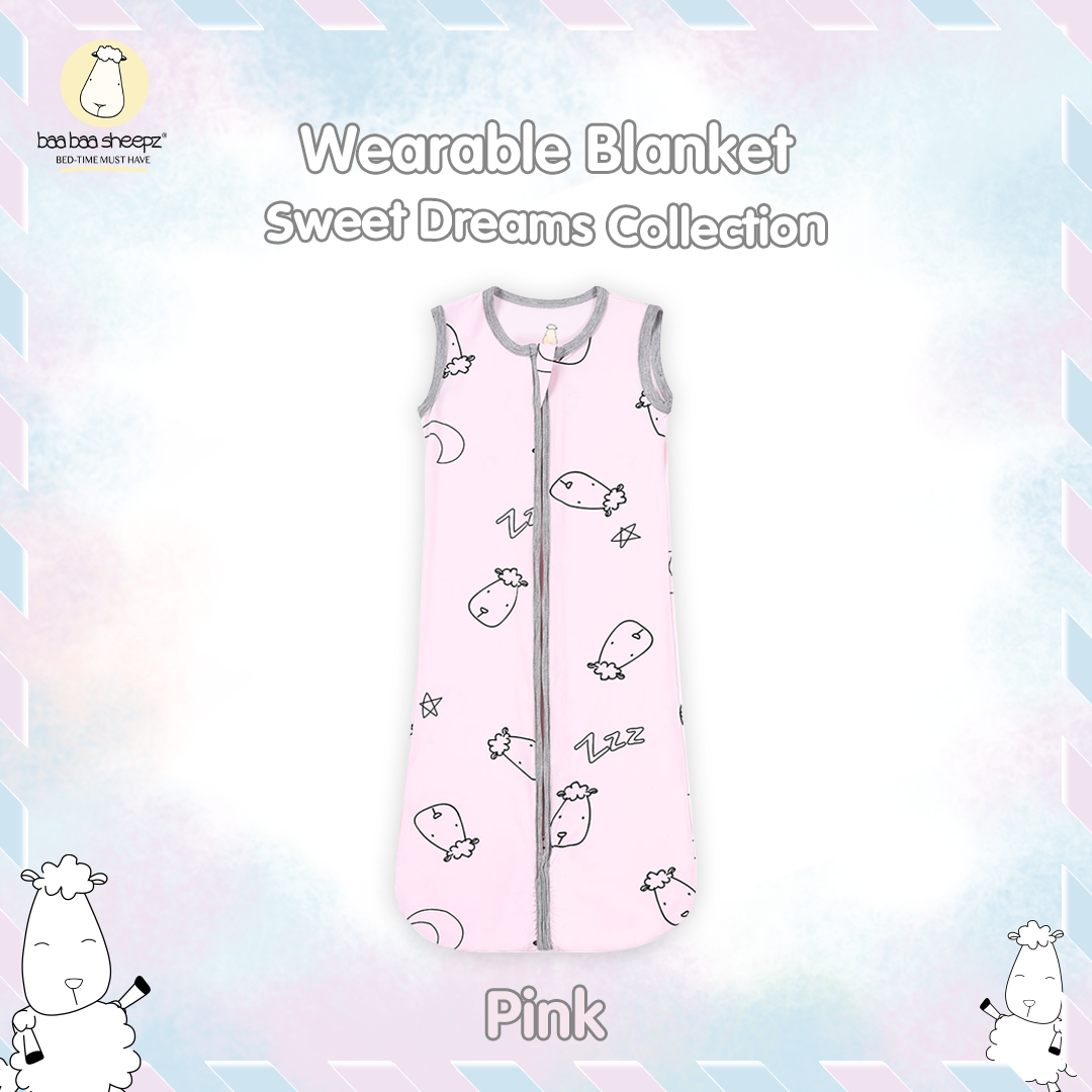 BBS Wearable Blanket Zip Sweet Dreams Baa Baa Pink