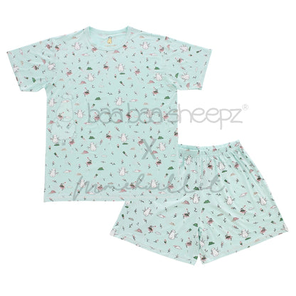 BBS Pyajamas Set Short Sleeve Flamingo Adult